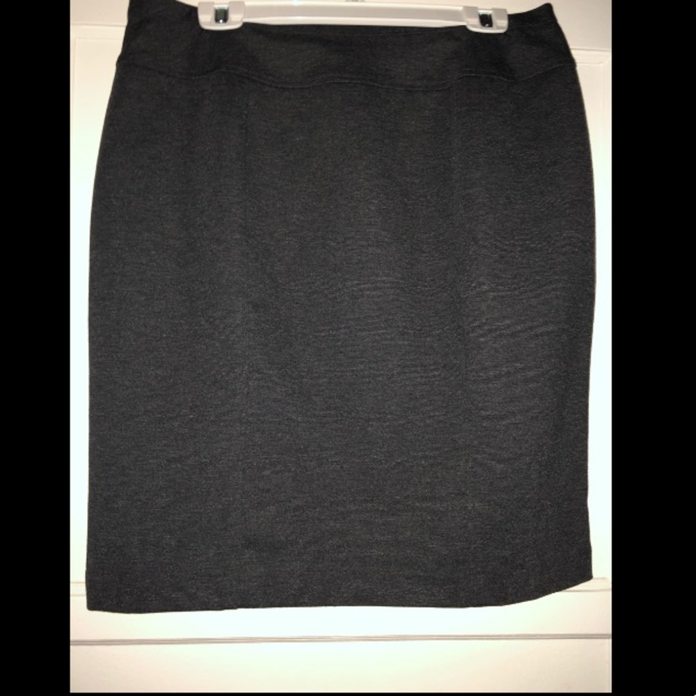Charcoal Stretchy Pencil Skirt Like New